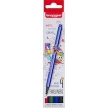 Bruynzeel Fineliners 4'Lü Temel Renkler Kalem Seti 60241004