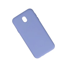Bezos Samsung Galaxy J7 Pro / J730 Kılıf Nano İçi Kadife Silikon - Lila Rengaren
