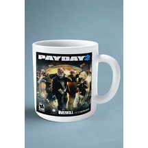 Payday Oyun Baskılı Kupa Bardak Çift Taraflı Baskı Kişiye Özel Model 3 Çok Renkli