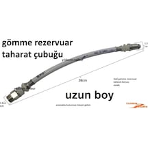 Gömme Rezervuar Taharat Çubuğu Esnek 36cm Duble Uzun Boy Taharet