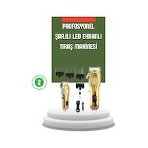 Güçlü Motorlu Lcd Ekranlı Şarjlı Tıraş Ve Şekillendirme Makinesi Diğer