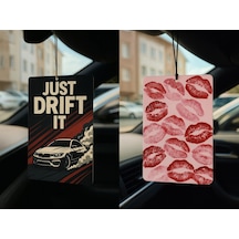 Just Drift It Ve Öpücük - İkili Oto Kokusu - Dekoratif Araç Kokusu Ve Aksesuarı
