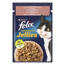 Felix Sensation Somon & Karidesli Kedi Yaş Mama 12 x 85 G