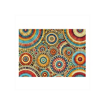 Renkli Mandala Çizimi Art Mdf Poster