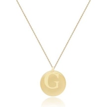 Diamond Line-Gülaylar - Sarı Altın 14 Ayar Harf Kolye N11.25177