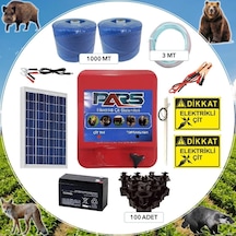 Pars Elektrikli Çit Ayı-domuz Kovucu Eco Set 1000 Demir Direk İzolatörlü