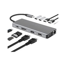 12in1 Dock Station 2 Adet Hdmı Uyumlu 1000 Mbps 4 K Çift Monitör