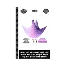 Delux Serisi Pilates Spor Seti Form Yfc-400 Purple Yoga Fly Set Çok Renkli Mor