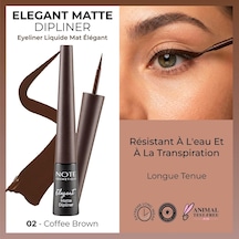 Cosmetics Elegant Matte Dipliner Waterproof Kahverengi, 02 Coffee Brown Diğer