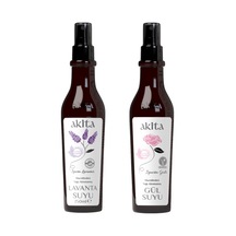 Akita Doğal Yağı Alınmamış Gül ve Lavanta Suyu 2 x 250 ML