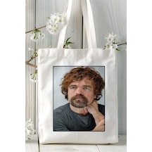 Art Hediye Peter Dinklage Baskılı Bez Çanta Omuz Çantası Kişiye Özel Desen 2 Çok Renkli