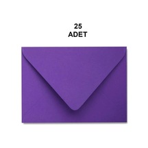 25 Adet Mor Renkli Küçük Zarf 7x9