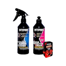 Interwax 2'li Set Torpido Parlatıcı Krem ve Susuz Motor Temizleyi