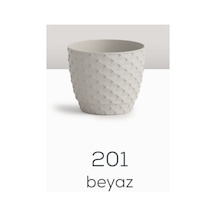 Serınova Kapadokya Saksı 3 No Beyaz