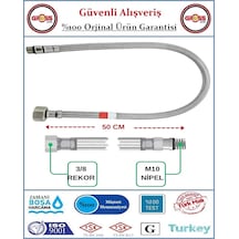 Batarya Flex Hortumu - Çelik Örgü - Spiral Batarya Hortumu - 50cm
