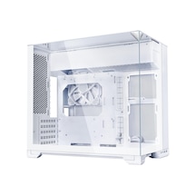 O11 Vision-m Mid-tower Pc Kasası Beyaz 3 Taraflı Temperli Camlı Modüler Çift Bölmeli Tasarım, Geri Bağlantıya