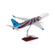 ZekUpp - Maket Uçak - Boeing 737-800 1/100 - BORDO MAVİ TARAFTAR Özel Tasarım Model Uçak