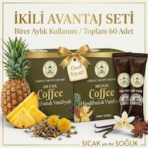 Premium Detox Coffee - 2 Aylık Kullanım / 2x30 Adet Kahve Giritli Metin Efendi Çözünebilir