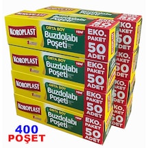 Koroplast Orta Boy Buzdolabı Poşeti 8 x 50'li