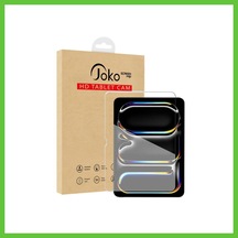 Bezos Apple iPad Uyumlu Pro 13 2024 Hd Tablet Cam Ekran Koruyucu - Şeffaf Dmc