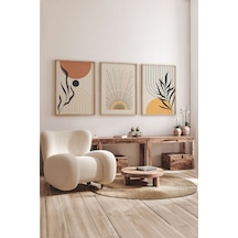 Artavessa Gerçek Ahşap Çerçeveli 3 Parça 3D Poster Tablo Seti - 3DARTSOHOSET23