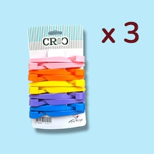 Croc Plastik Saç Pensi 3 X 10lu - Profesyonel - Kuaför Tipi, Ergonomik, Pratik