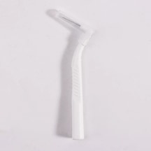 Willowhaven 7 Karakter L Şekilli Diş Arası Fırçası 0.4mm Beyaz Orta Sert Nayon Kıllar Ergonomik Sap