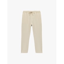 Koton Regular Fit Cepli Beli Bağcıklı Kumaş Pantolon Bej 6sam40014hw Ekru