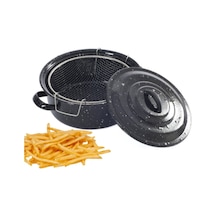 Bayev Siyah Kapaklı Emaye Cips Fritöz Kızartma Tenceresi 25 Cm Bayev Siyah Kapaklı Emaye Cips Fritöz Kızartma Tenceresi 25 Cm