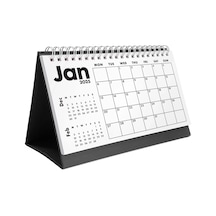 2027 Masa Takvimi, Önceki Ay Sonraki Ay Takvimi, Aylık Planlayıcı Takvim, 2027 Desk Calendar, Monthl Siyah