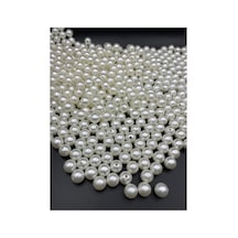 12mm Krem Renk Plastik Inci Boncuk, Çanta Ve Takı Yapım Boncuğu 100 Gr, 120 Adet - 693893414