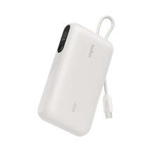 Ultracharge 10000 Mah Usb-c Kablolu Ve Ekranlı Power Bank, Kum Rengi