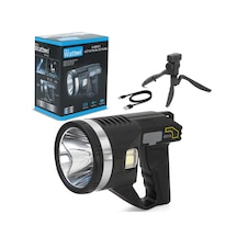 Watton Wt-416 Tripod Şarjlı Güvenlik Feneri Siyah