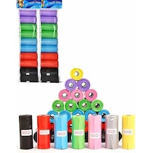 20 Rulo 300 Adet Renkli Köpek Ve Kedi Kaka Poşeti Dayanıklı Atık Ve Çöp Torbası, Taşınabilir Poop Bag Set