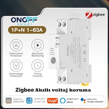 Onoff Tuya Zigbee Akıllı Yüksek Voltaj Düşük Voltaj Güc Tüketimi Zamanlama Uzaktan Kontrol Anahtar Röle 63 Amper