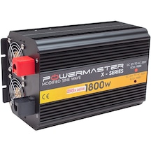 Powermaster Pwr1800-24 Çift Dijital Ekran 24 Volt - 1800 Watt Modıfıed Sınus Wave Inverter