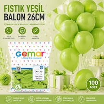 Fıstık Yeşili 26 Cm Parti Balonları - 100'lü Standart