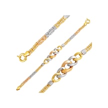 Top Altınlı Halkalı 14 Ayar Altın Bileklik BLFVU14K5183 Sarı Altın