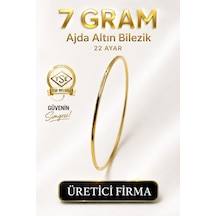 22 Ayar Tse Belgeli 7 Gram Ajda Altın Bilezik İşçiliksiz Yatırımlık