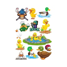 Ördek Temalı Sticker Set-1 13 Parça Telefon, Tablet, Defter, Laptop Sticker