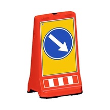 Ultra Levhalı Uyarı Dubası Sağdan Gidiniz