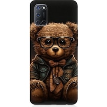 Oppo A72 Uyumlu Sevimli Zeki Ayıcık Desenli Silikon Kılıf