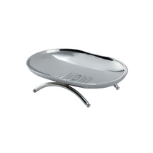 Çelik Banyo Paslanmaz Pirinç Bella Cansu Set Üstü Sabunluk Krom