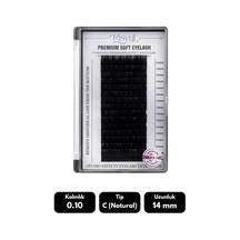 Misyul 0.10c Natural Kıvrım 14 Mm Soft Eyelash Doğal İpek Kirpik 16'lı