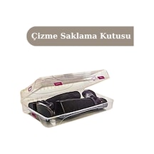 Kadın Çizme Kutusu Saklama Kutusu 3 Adet Çizme Koruma Saklama Beyaz