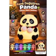 Dokunmatik Kontrollü Renk Değiştiren Panda Gece Lambası Çocuk Odası Ve Yatak Odası - Bayi Depom Diğer