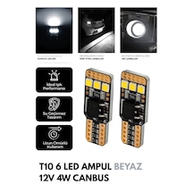 Canbus T10 Park Ve Plaka Ampulü 12/24v Beyaz Ccs Pro Led Teknoloji