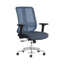 Spark Ofis Sandalyesi Ergonomik Sırt Destekli Çalışma Koltuğu Başlıksız File Sırt Mavi Diğer