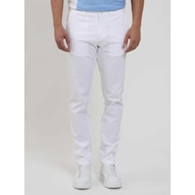 Dufy Beyaz Erkek Regular Fit Düz Pantolon - 105343-beyaz