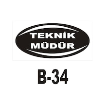 Iş Güvenliği Pvc Dekota Uyarı - Ikaz Levhası Teknik Müdür Yazılı (261326706)